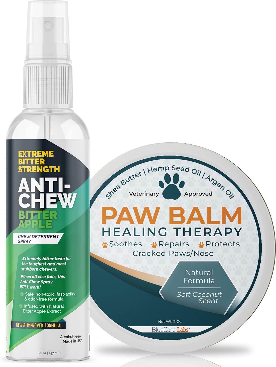 BLUECARE LABS Bitter Apple Spray for Dogs to Stop Chewing