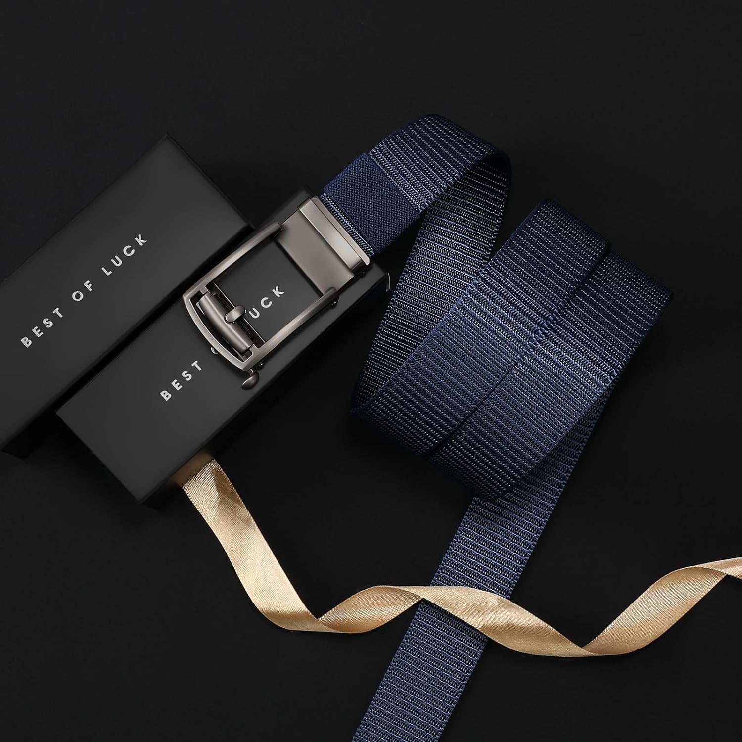 SENDEFN Nylon Ratchet Belts for Men, Golf Web Belt with Automatic Adjustable Buckle Casual Jeans - Image 6