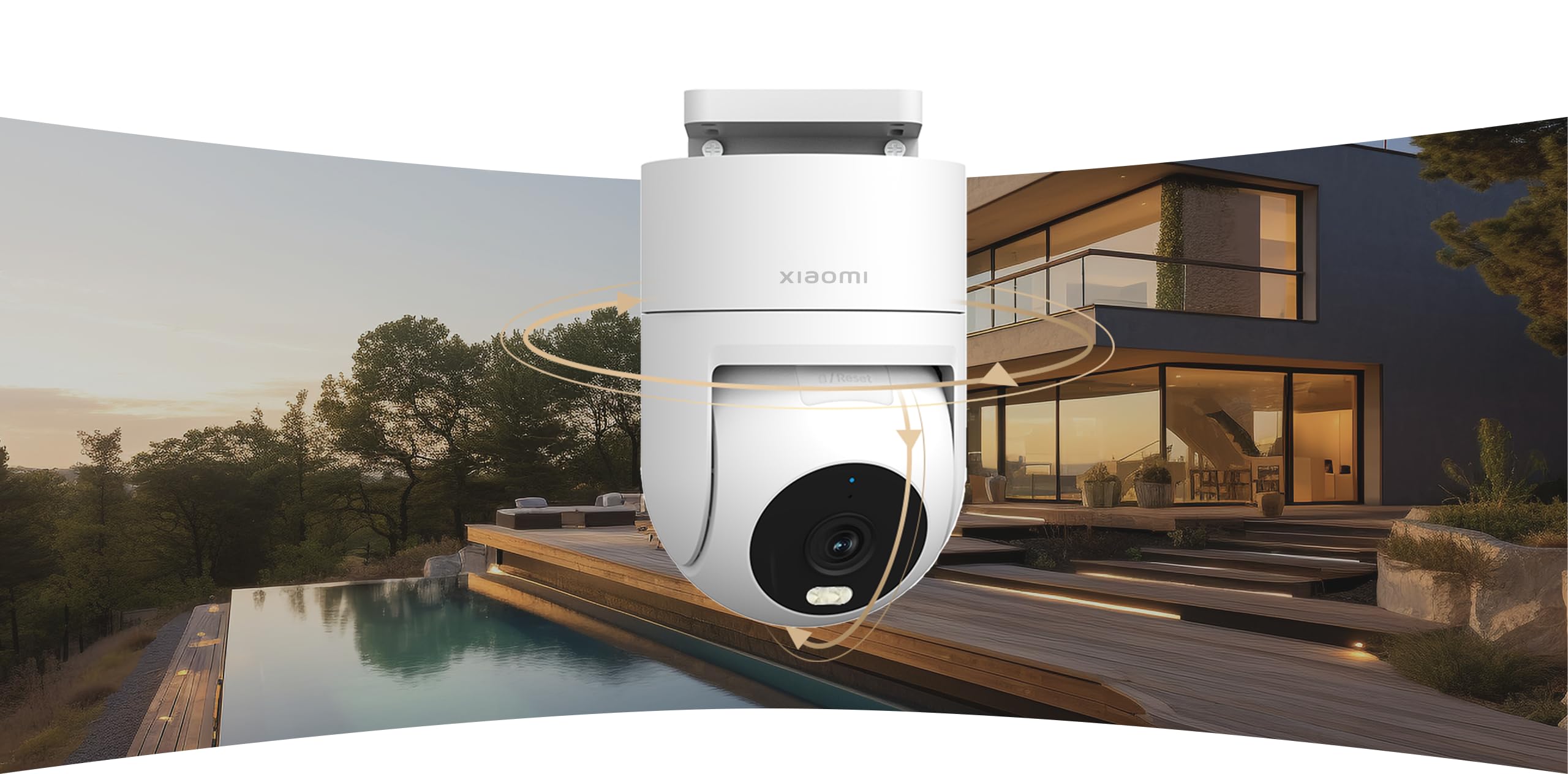 Xiaomi Outdoor Camera CW300 [Exclusiva Amazon], 2LED Infrarrojos, resolución HD de 4MP, visión Nocturna en Color, Resistencia a la Intemperie, detección Humana Gracias a la IA
