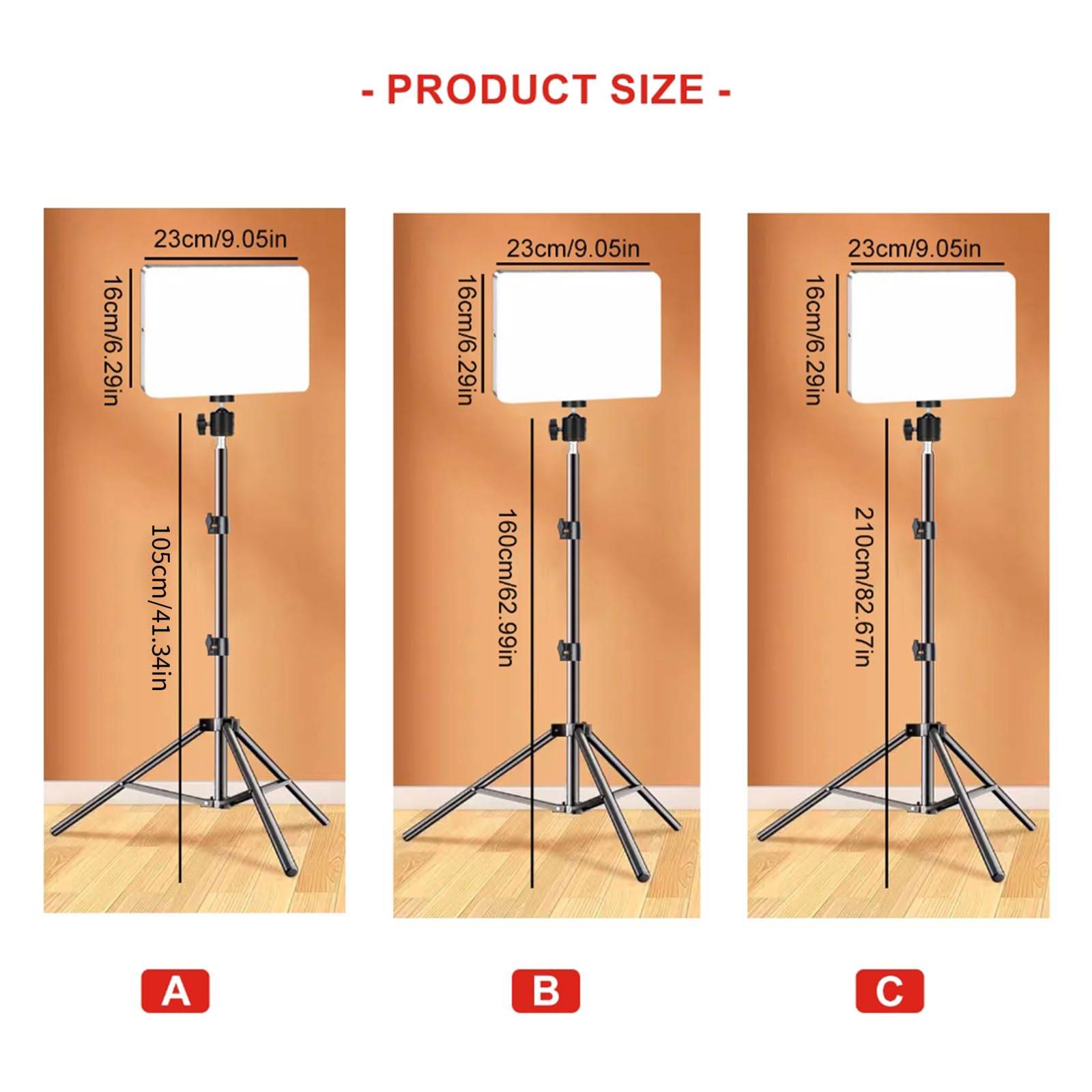 Pannello luminoso per fotografia con LED e treppiedi per migliorare lo streaming live e le riprese in studio Live Streaming