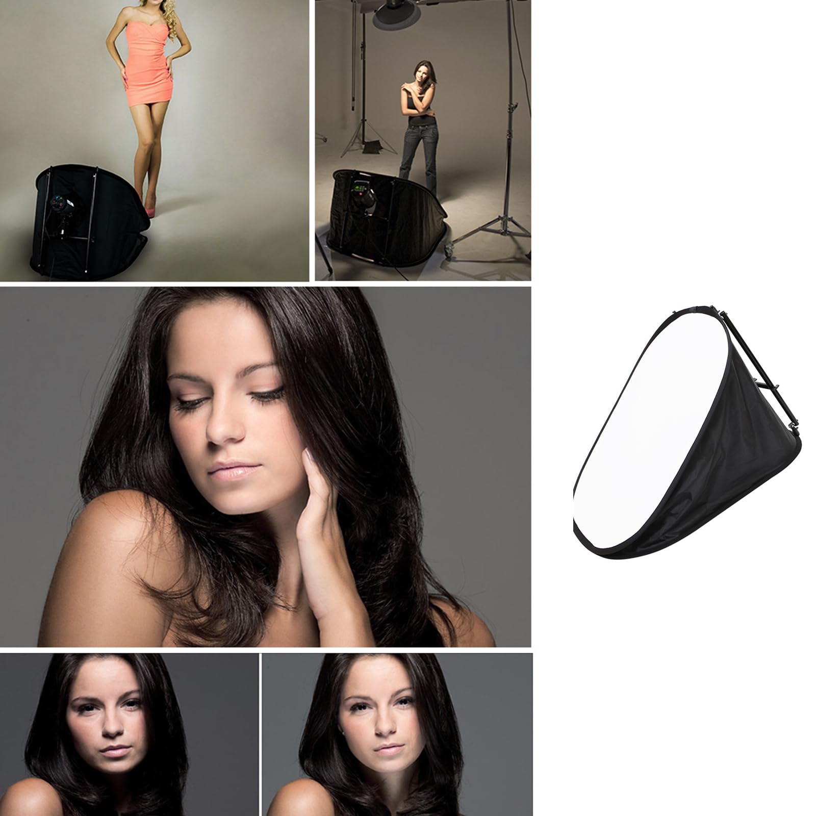 Składany dyfuzor LED do oświetlenia naziemnego, zapasowy dyfuzor softbox do fotografii mody, akcesoria do transmisji na żywo, fotografia, miękkie