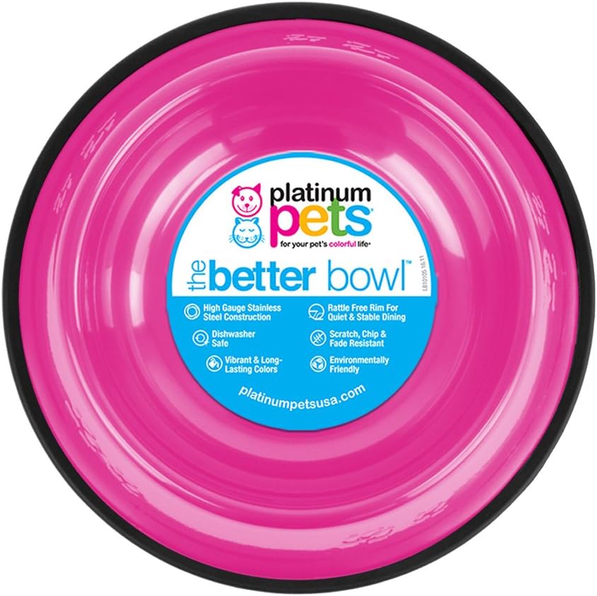 Platinum Pets NonTip Stainless Steel Dog Bowl, 10 Oz