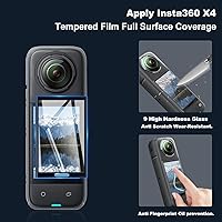 Vista 2 de Kit de accesorios para cámara Vasgather para Insta 360 X4 - Protectores de lente, estuche de silicona, estuche para cámara, protectores de pantalla