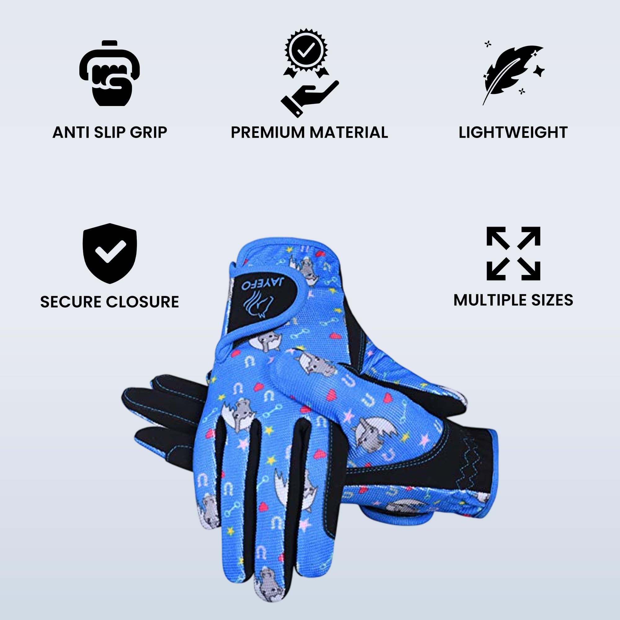Jayefo Gants d'équitation pour Enfant