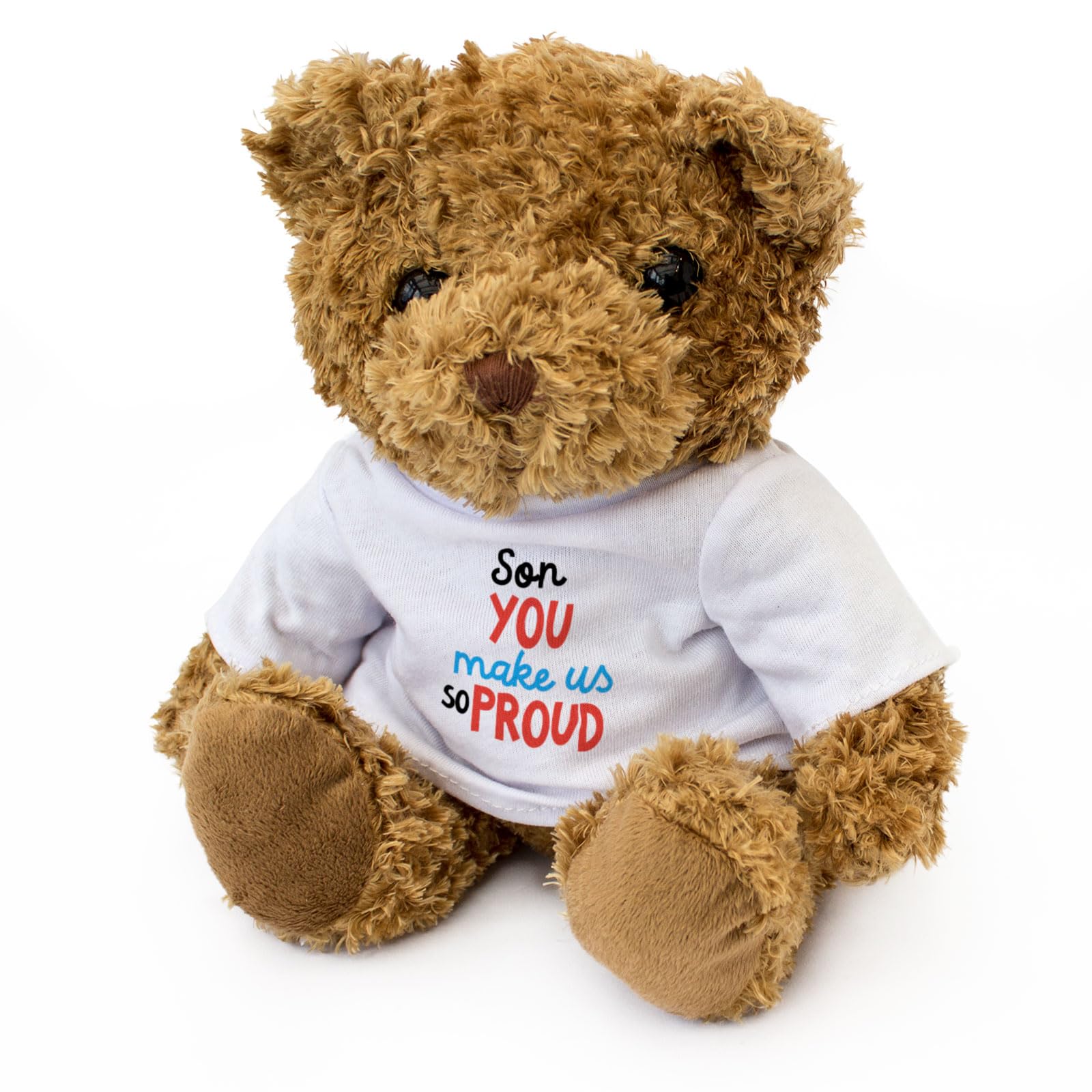 Big Red Egg SON YOU MAKE US SO PROUD - Teddy Bear - Cute Soft Cuddly Adorable - Gift Present