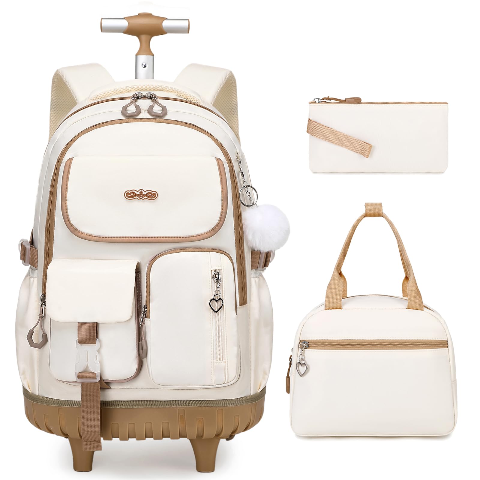 Photo 1 of DIGOBAY Rolling Backpack Set for Girls