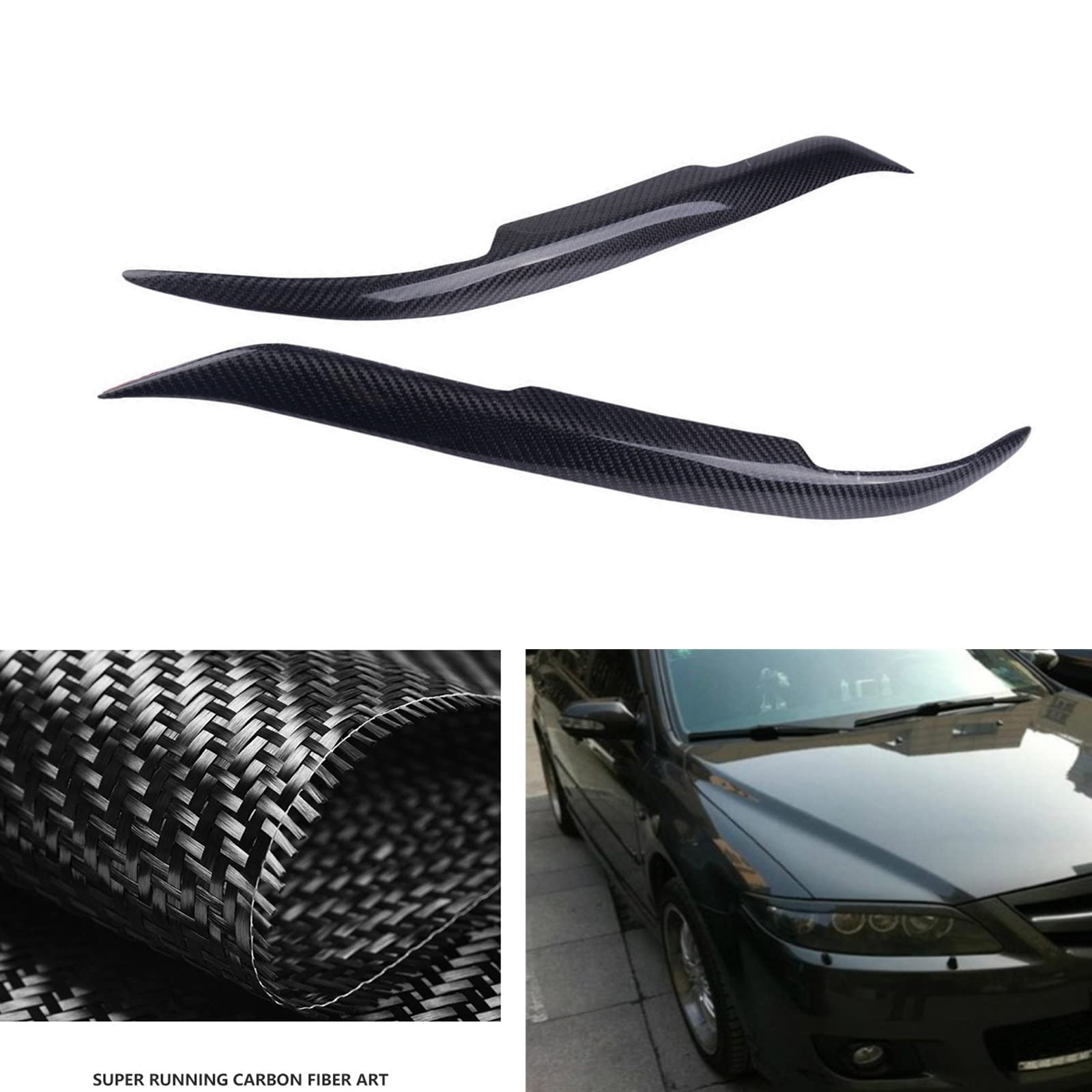Sopracciglia per fari anteriori Per Mazda 6 2003-2013
