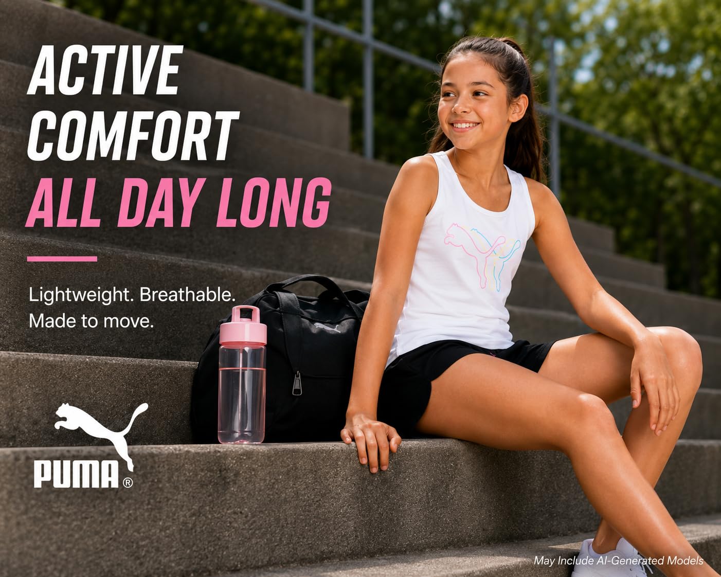 PUMA Conjunto Corto (Pack de 3) para Niñas
