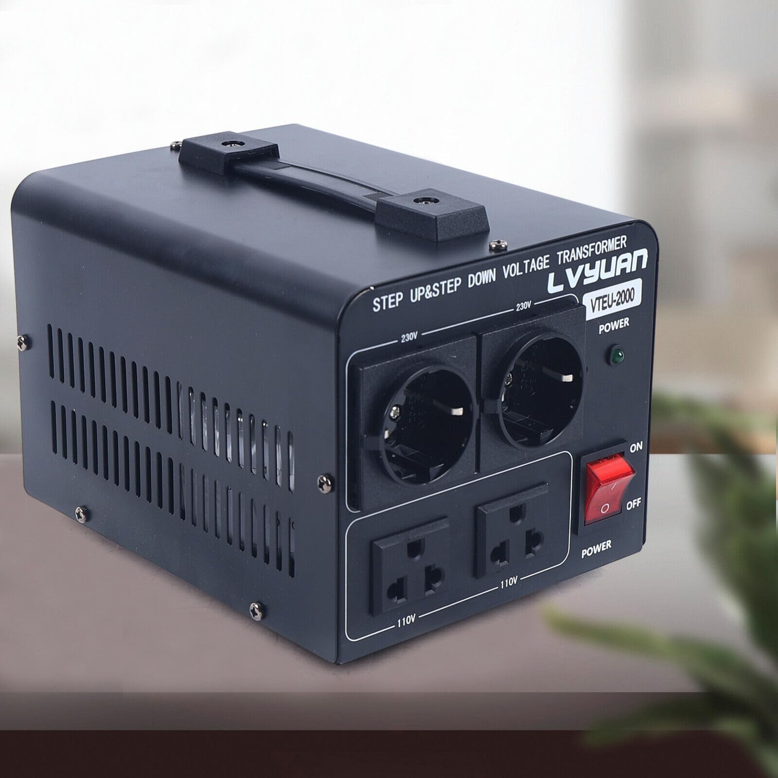 Convertitore di Tensione AC 100v 120v a 220v 240v Step Up Adattatore di Alimentazione