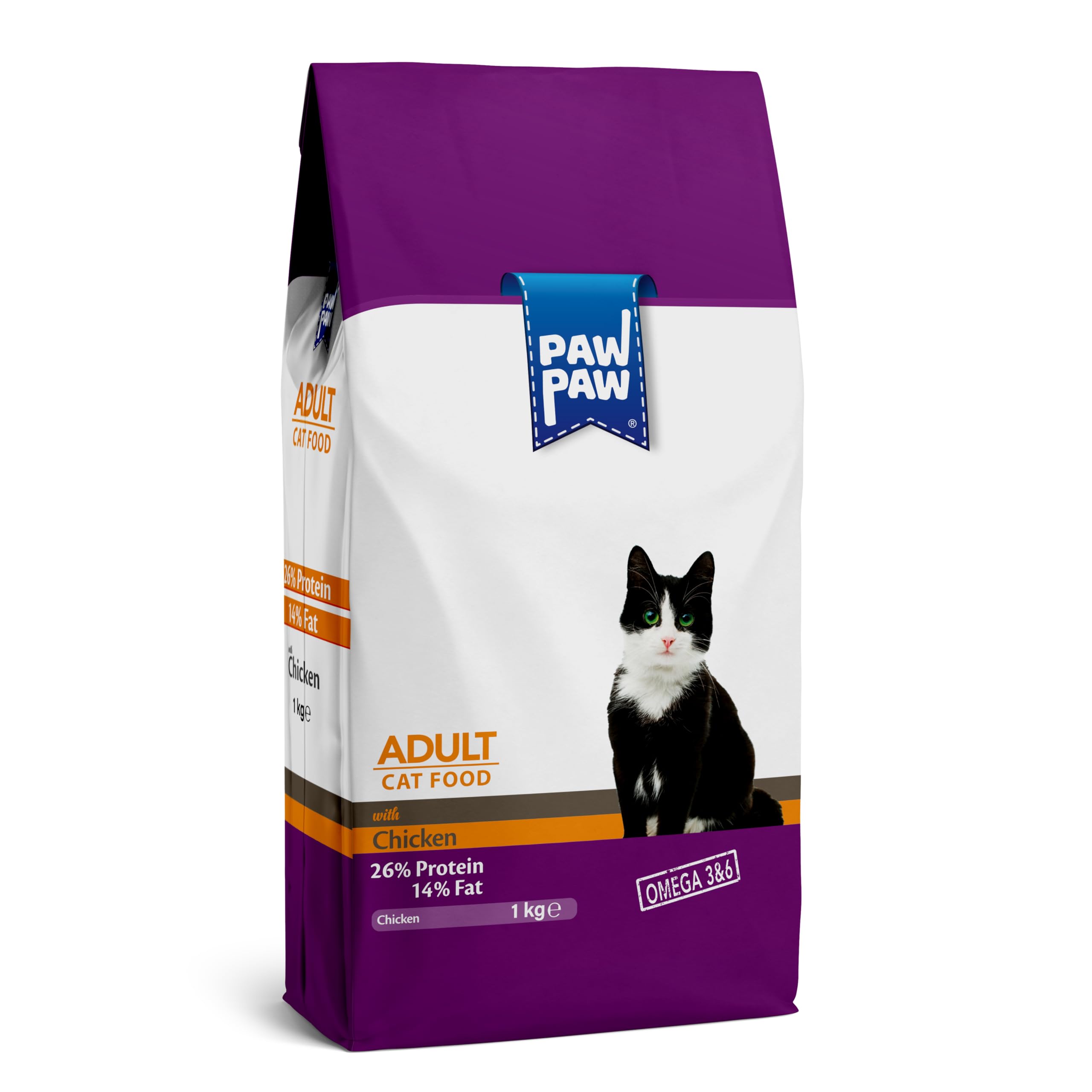 Paw Paw Yetişkin Kedi Maması Tavuklu 1 KG