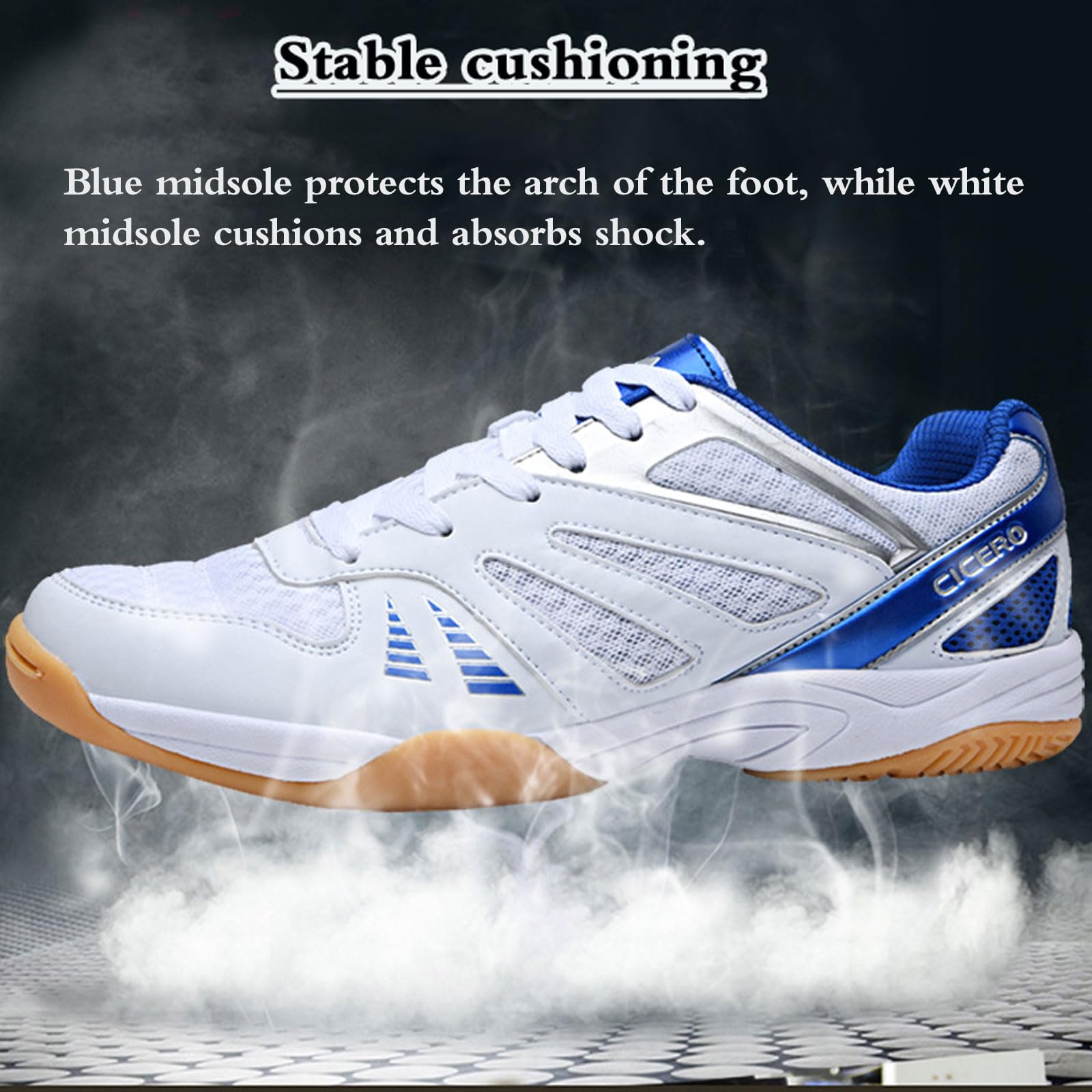 Zapatillas de bádminton para Hombre Exteriores,Zapatillas de bádminton Hombre Interiores,Antideslizante,Cómodo,Transpirable,para Caminar a Diario,el Ocio y Mantenerse en Forma