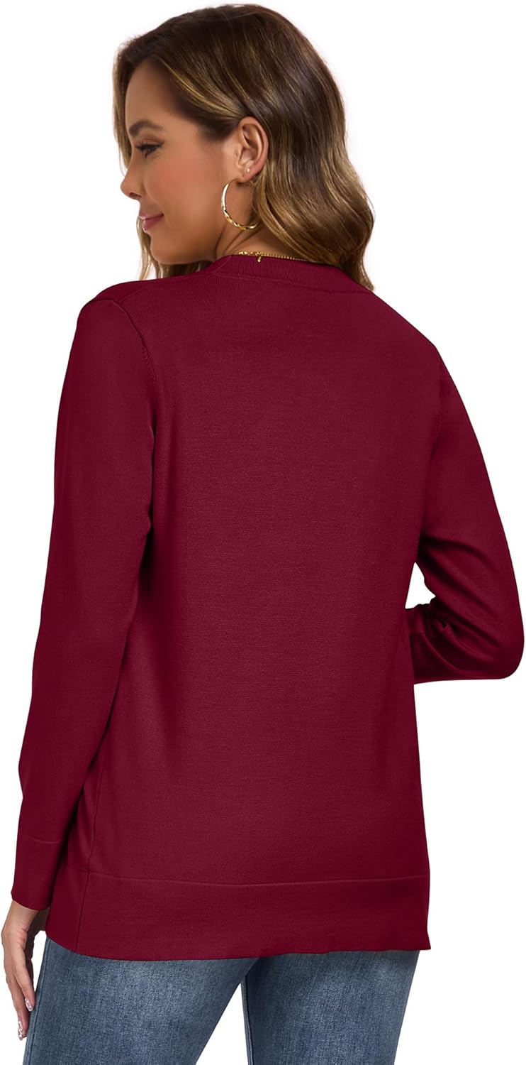 Cardigan Sweaters for Women Open Front Long Sleeve Lightweight Knit Sweater Cardigans - Image 6