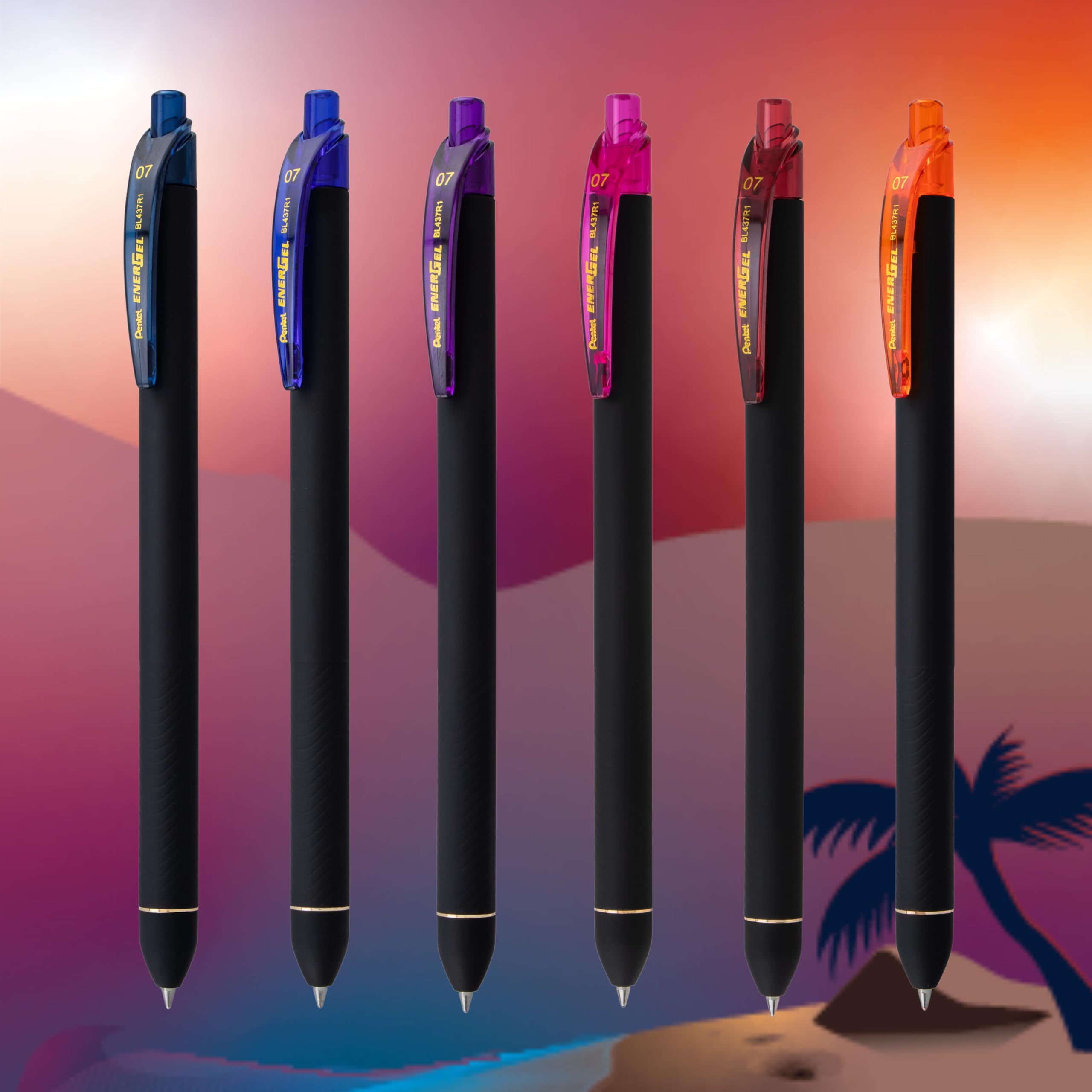 Amazon.com: Pentel EnerGel Kuro Shades of Dusk, Retractable Liquid