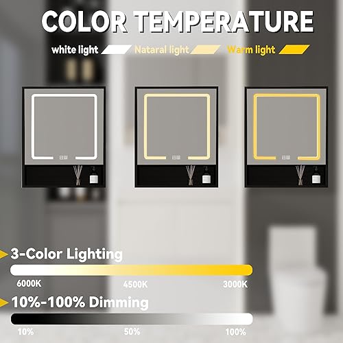 Miniatura 186 de Tocador de baño de 20 pulgadas con lavabo de cerámica, tocador de baño pequeño montado en la pared con puerta de cierre suave, gabinete flotante