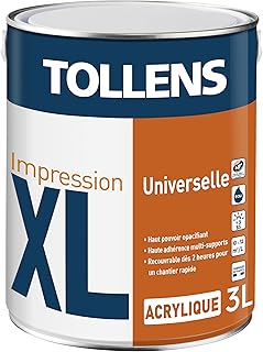 Tollens Sous couche Professionnelle - Multi-supports XL Impression UNIVERSELLE - Toutes pièces - 3L = 30m2