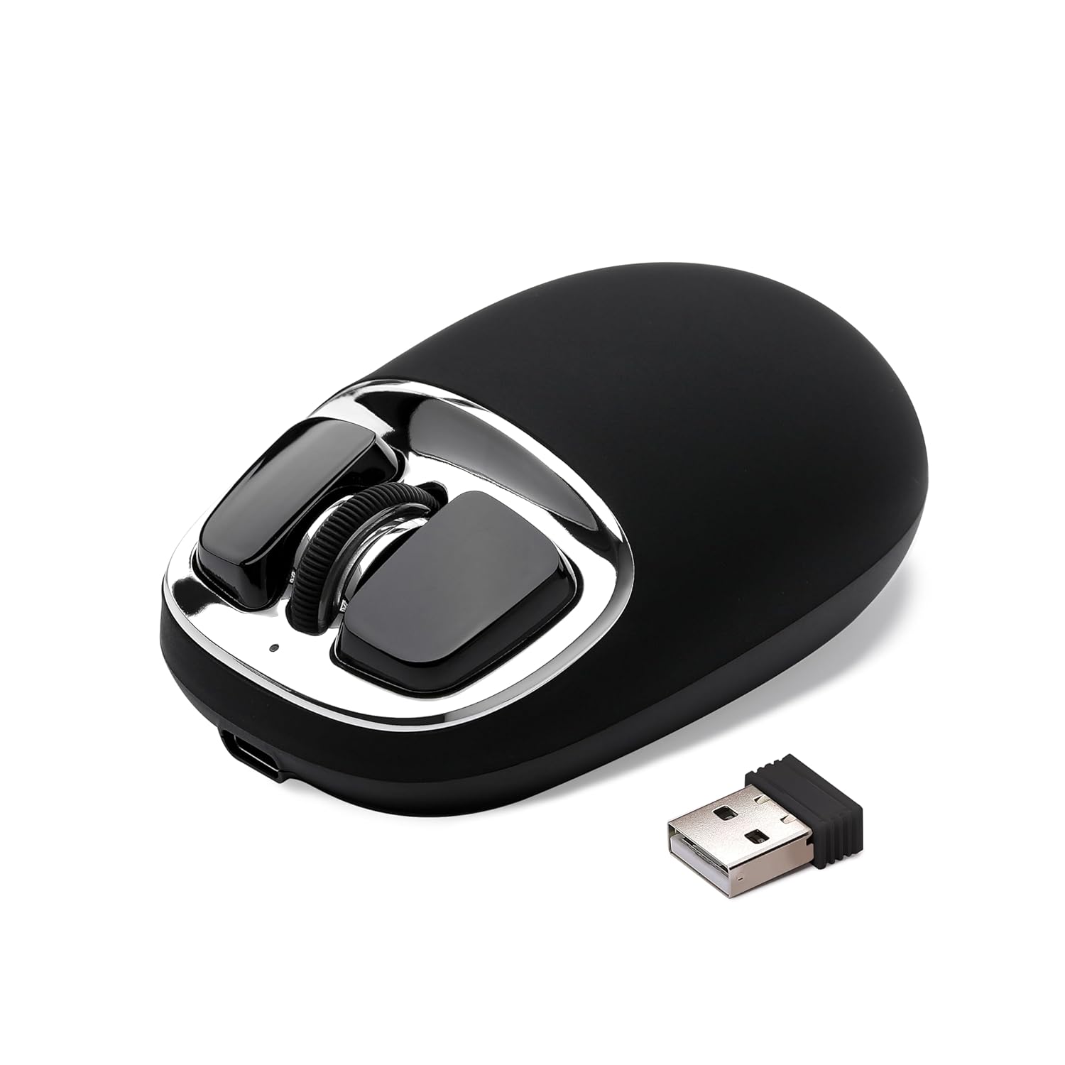 YUNZll C1 Silicone Wireless Mouse Tri-Mode 2 4G USB-C Bluetooth Mouse 4800 DPl Optical Tracking 6 Adjustment Levels