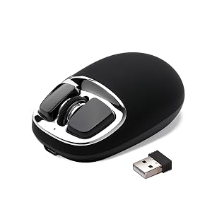 YUNZll C1 Silicone Wireless Mouse Tri-Mode 2 4G USB-C Bluetooth Mouse 4800 DPl Optical Tracking 6 Adjustment Levels