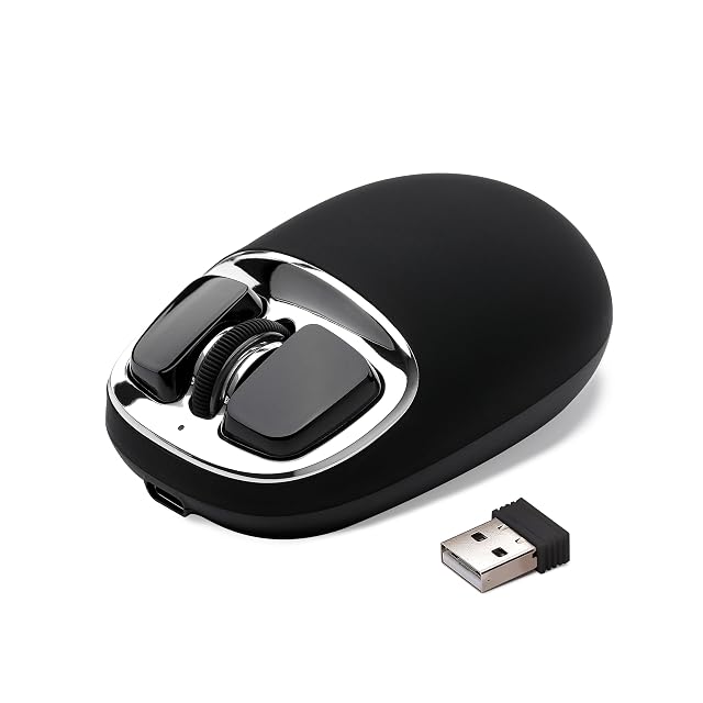 YUNZll C1 Silicone Wireless Mouse Tri-Mode 2 4G USB-C Bluetooth Mouse 4800 DPl Optical Tracking 6 Adjustment Levels
