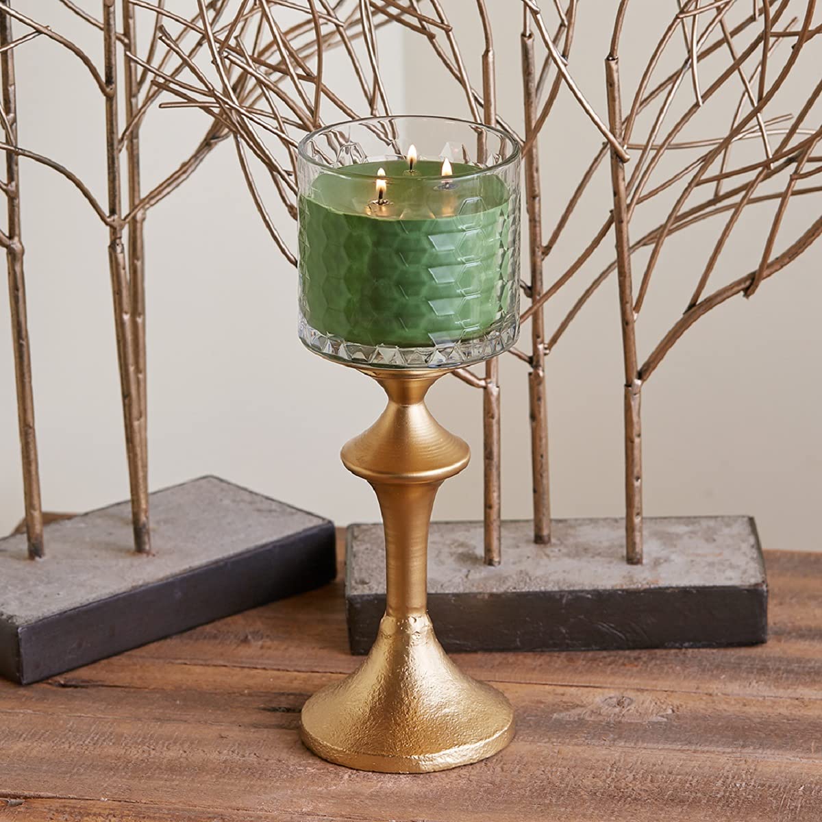 Root Candles Świeca zapachowa z mieszanki wosku pszczelego o strukturze plastra miodu, 350 ml, zimowy balsam