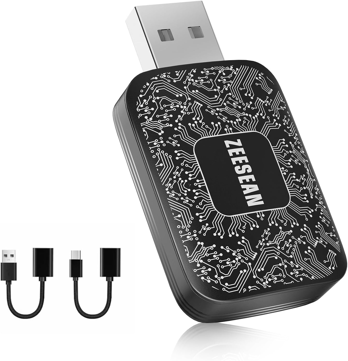 Wireless CarPlay Adapter for iPhone & Android - Fast & Stable Connection Carplay Wireless Adapter, Plug & Play, Seamless Smartphone-to-Car Integration