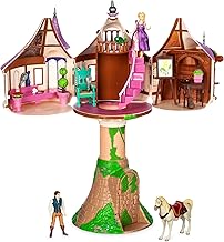 Disney Store Official - Rapunzel - New Tangled - Dollhouse - 44.5 cm / 17.5 Inches - With Princess Rapunzel and Flynn Rider Doll, Pascal, Maximus, Tower, Toy Furniture and Accessories - From 3 Years