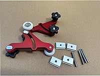 Vista 4 de Tableros de plumas de mesa ajustables, rodillo de rodamiento doble, guías de precisión de aleación de aluminio para guías de sierra de mesa