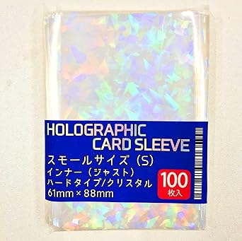 Amazon ホログラムカードスリーブ ミニサイズ インナー 100枚 クリスタル トレカ 通販