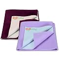 OYO BABY Waterproof Baby Bed Protector Dry Sheets for New Born babies | Reusable Mats | Cot & Bassinet Gift Pack (Gift P