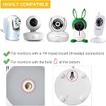Support mural ajustable angle pour Motorola Baby Monitor, optique pour bébé DXR-8, Samsung, Babysense, HelloBaby, Arlo et la plupart des moniteurs universels Caméra, matériau alliage d'aluminium