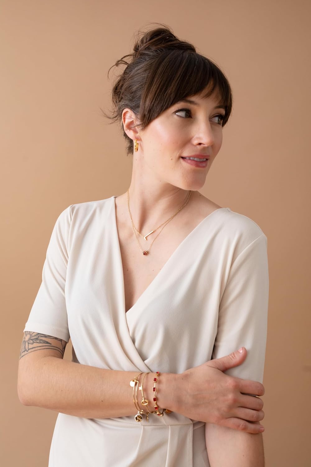 Alex and Ani November Birthstone Emerald Cut Bangle - Image 6