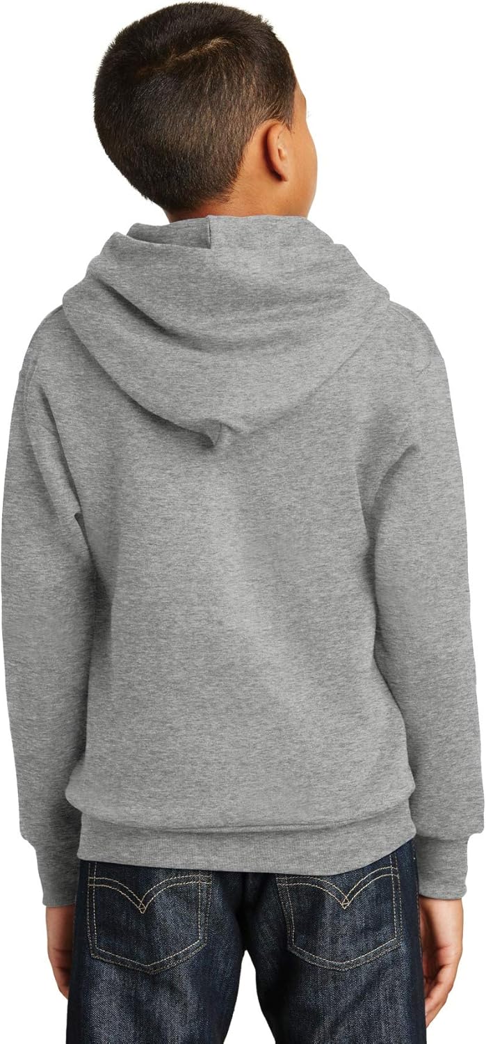 Hanes Big Boys' ComfortBlend EcoSmart Pullover Hoodie_Light Steel_S - Image 7