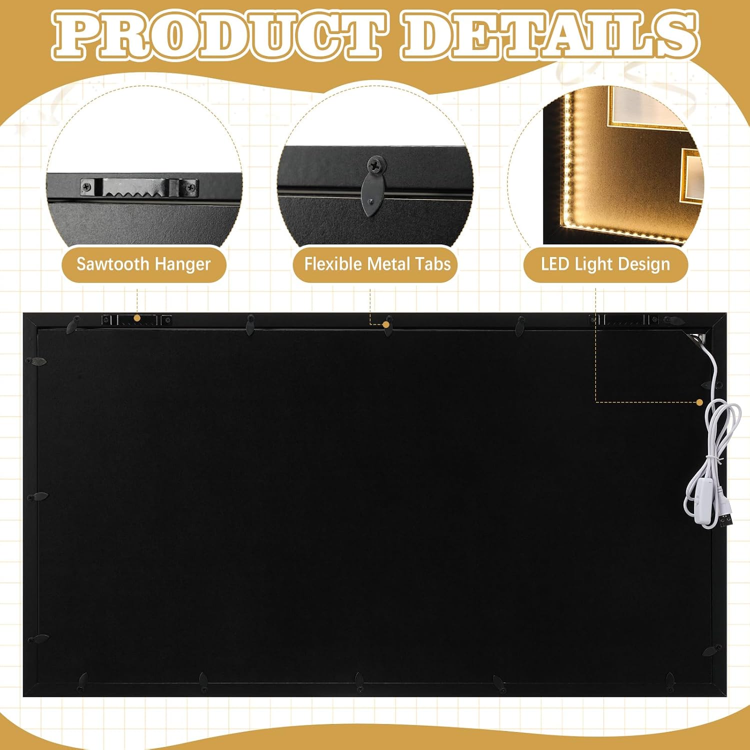 Leinuosen 15 x 27 Graduation Diploma Frame with LED Light for 11 x 8.5 Certificate Graduation Shadow Box Document Frame for Grad Cap & Tassel Photo Engraving Display Case for Class of 2026 Graduates