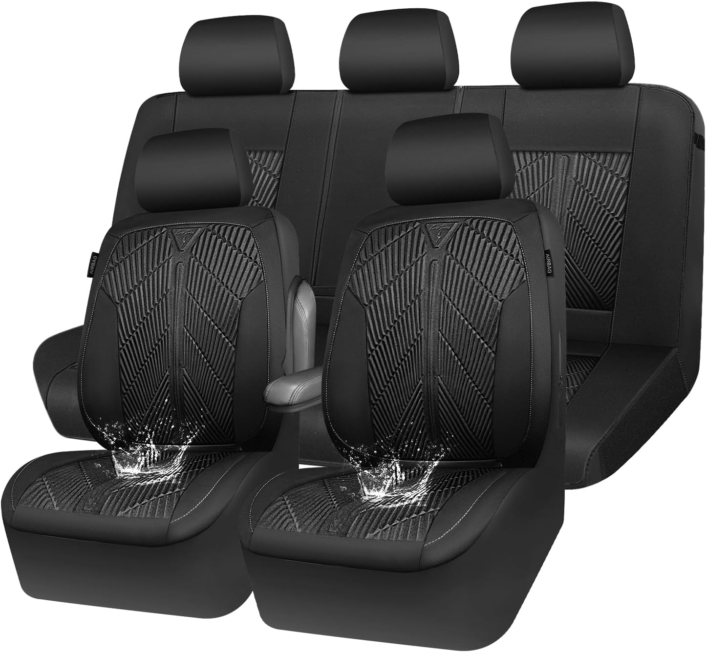 CAR PASS Waterproof Seat Covers Full Set