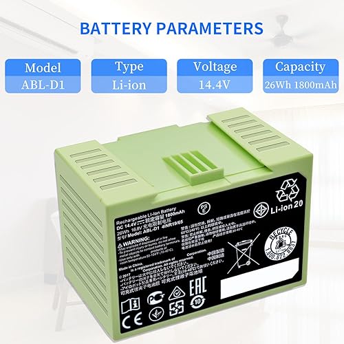 Miniatura 2 de ABL-D1 4624864 Batería para iRobot Roomba i8 i7 i7+ i7 Plus 7150 7156 7158 7550 7558 i7150 i7158 i7556 i7558 e5 5150 e5150 E515 2 e5154 e5158 i3 i3+