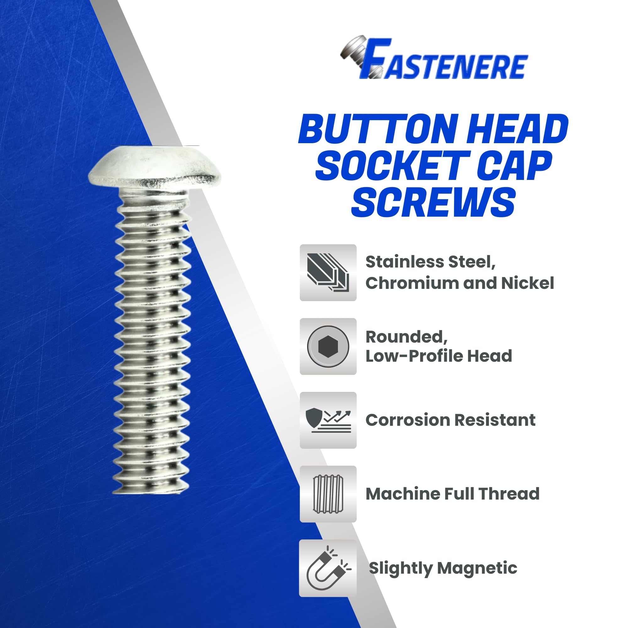 Stainless Steel Socket Head Screws - 10 Pack -3 Stainless Steel Socket Head Screws - 10 Pack -3