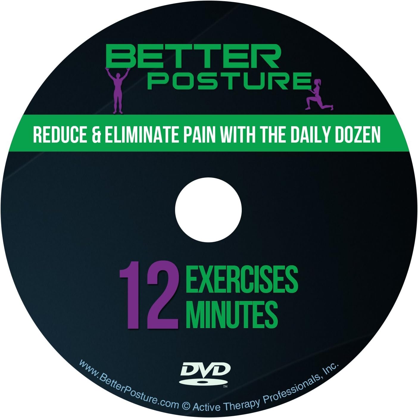 DVD: Reduce & Eliminate Back, Neck & Shoulder Pain by Performing The Daily Dozen, 12 Dynamic Weight-Free Exercises That Take Under 12 Minutes to Complete