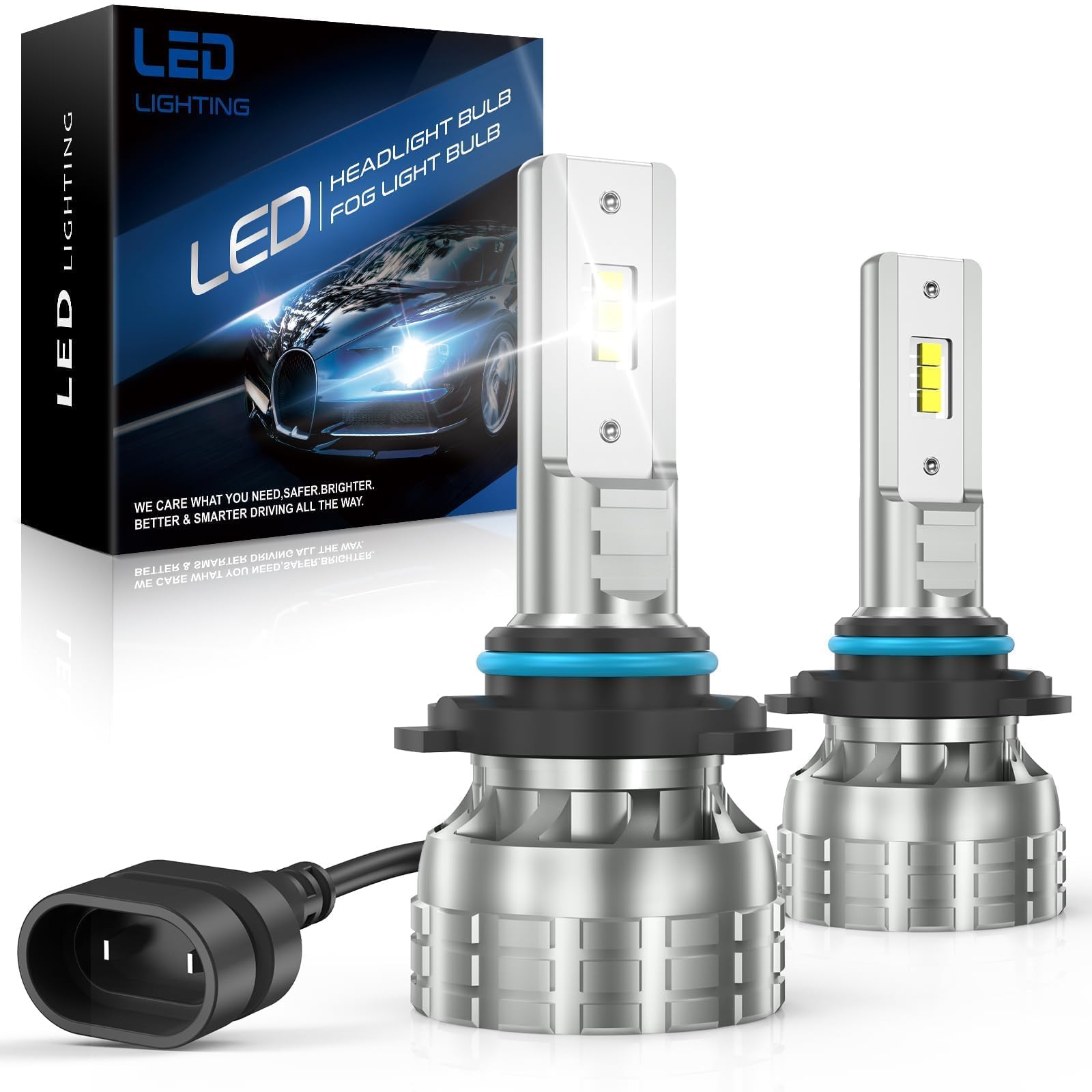 Lampadine LED HB3 AUXIRACER - 80W, 6500K, Bianco Freddo, 2 Pezzi, Per Fari Auto - Foto 3