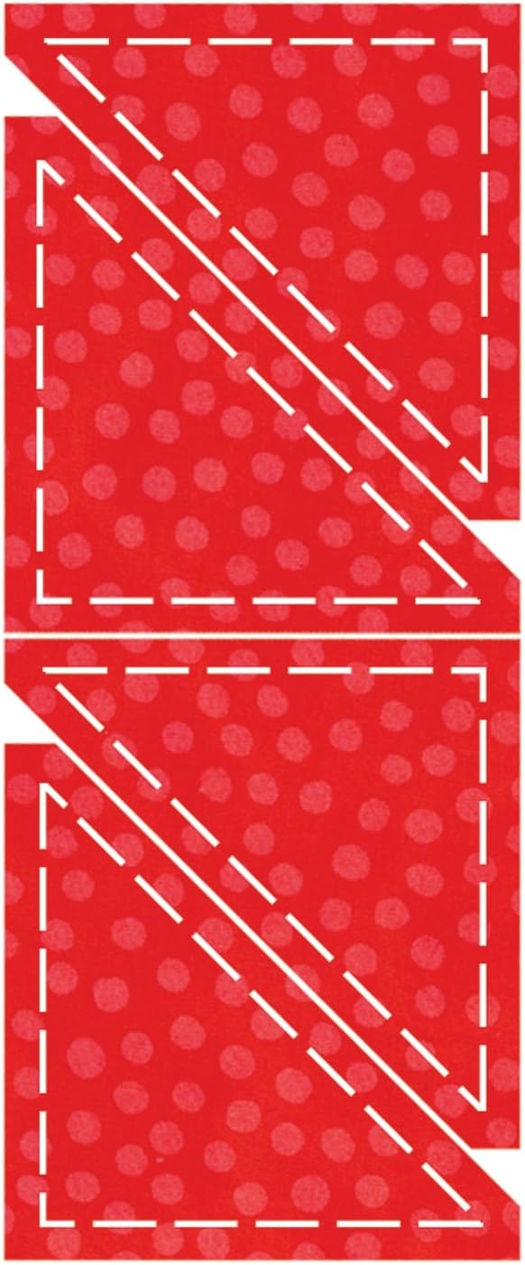 AccuQuilt GO! Fabric Cutting Dies; Half Square; 3-inch Finished Triangle