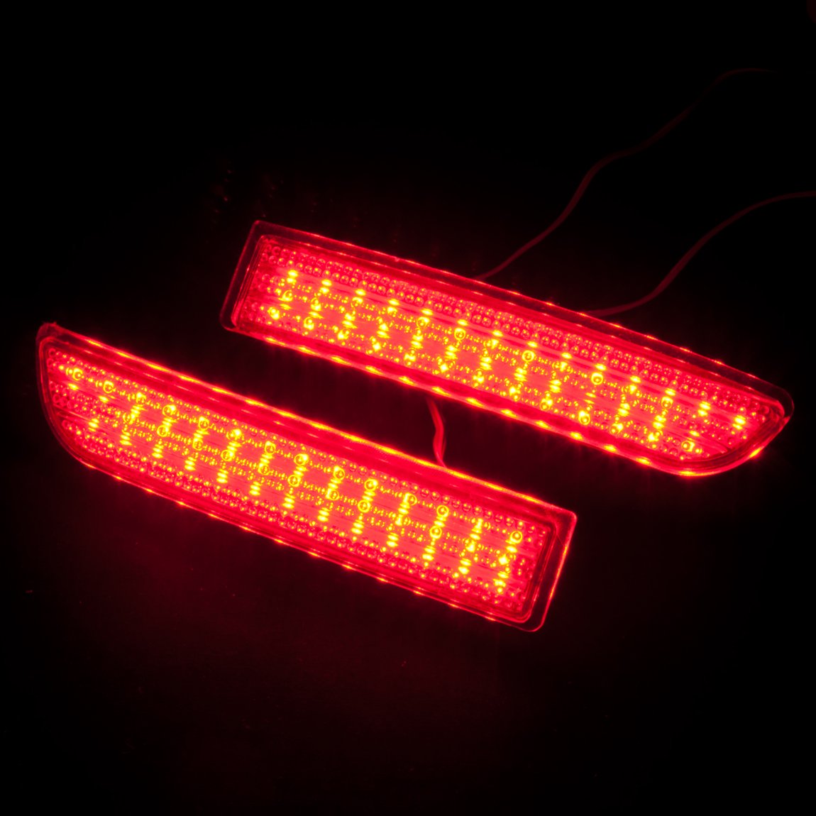 Amazon | LEDリフレクター アルファード 10系 レッド CAR-REF-LI1 