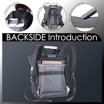 Travel Laptop Backpack, 15.6 Inch Notebook Backpack, College Daypack Business Backpack, Schoolbag for Men & Women, Gray