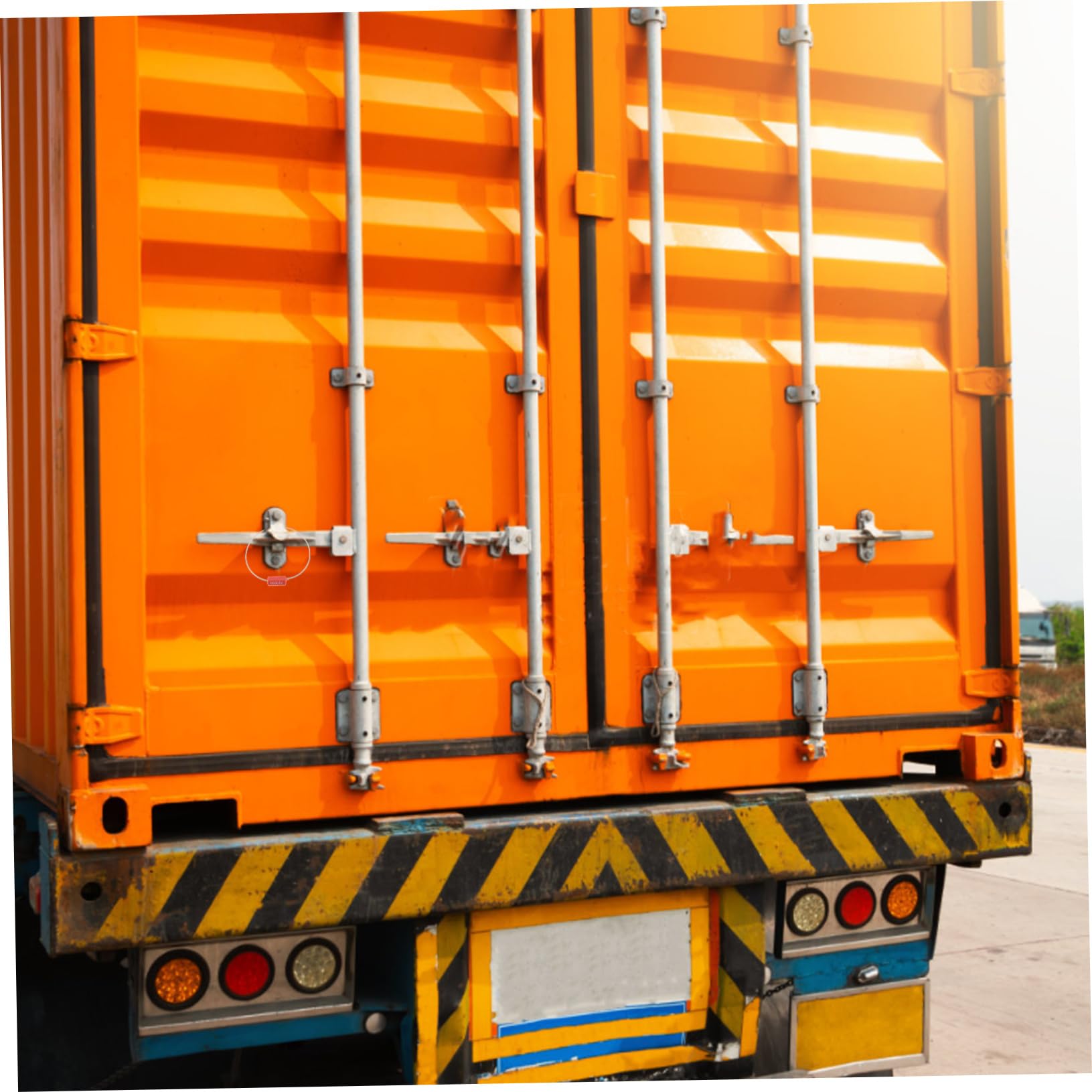 Scellés de Câble Rouges 100 Pièces en Acier pour Transport Sécurisé | Numérotation Unique, Anti-effraction, Format Industriel pour Conteneurs et Expédition