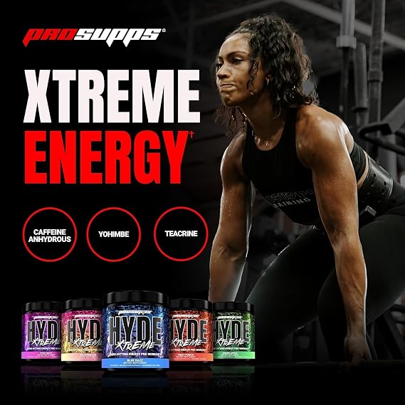 PROSUPPS Hyde Xtreme Hard-Hitting Energy Pre-Workout, Watermelon, and Creatine 300 Bundle