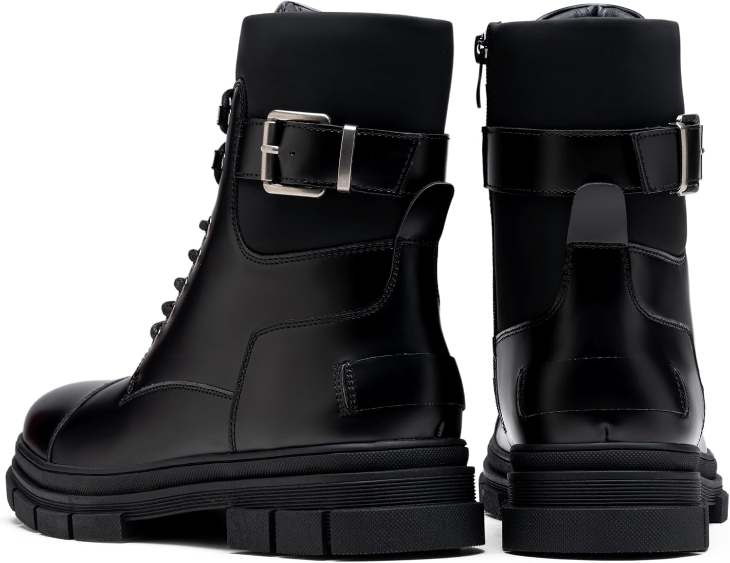 Jousen Men's Boots Mens Combat Boots Lace up Waterproof Motorcycle Boots for Men - Image 6