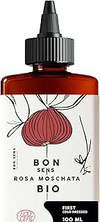 Organic Rose Hips Oil - 100% Pure - Anti-Aging Oil, for Face, Skin, Hair, Scars and Stretch Marks - Rich in Vitamin C, Omega-3, Vitamins E + A (Retinol) - Organic Rosehip Oil - 100ml