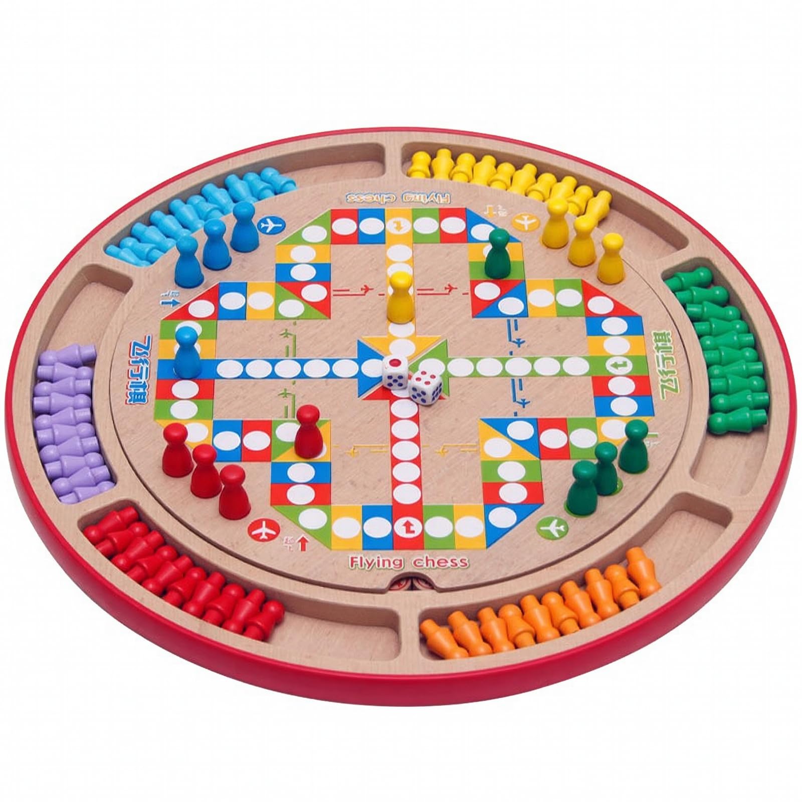 predolo Plateau Jeu Multi-Jeux Massif Multijeux, Jeu Société Boîte en Bois, Famille