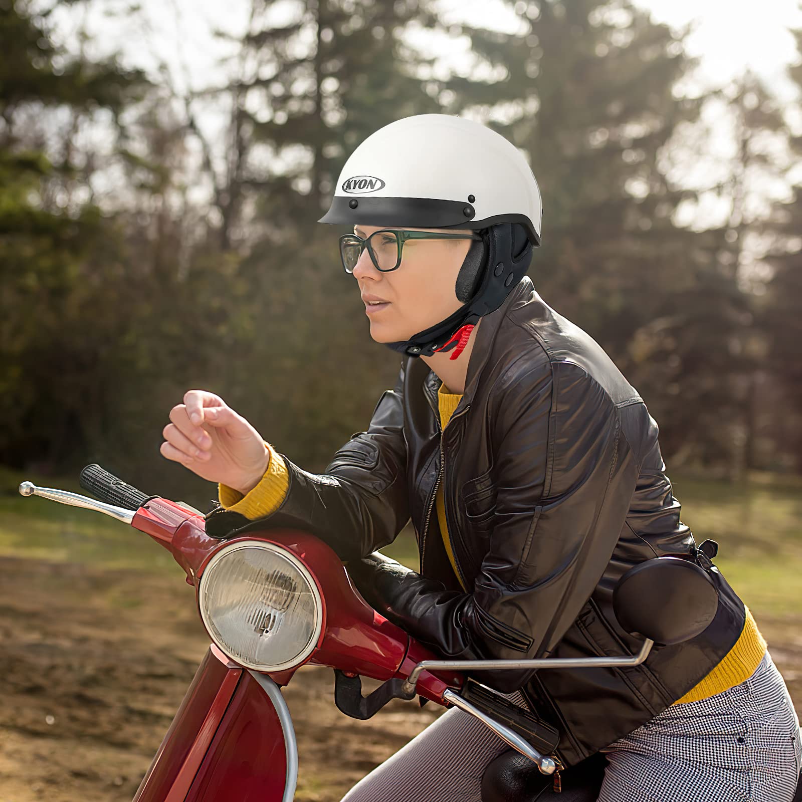 Kask motocyklowy Harley dla dorosłych z certyfikatem DOT/ECE, stylowy kask do połowy otwarcia, otwarty kask typu jet do motoroweru Vespa
