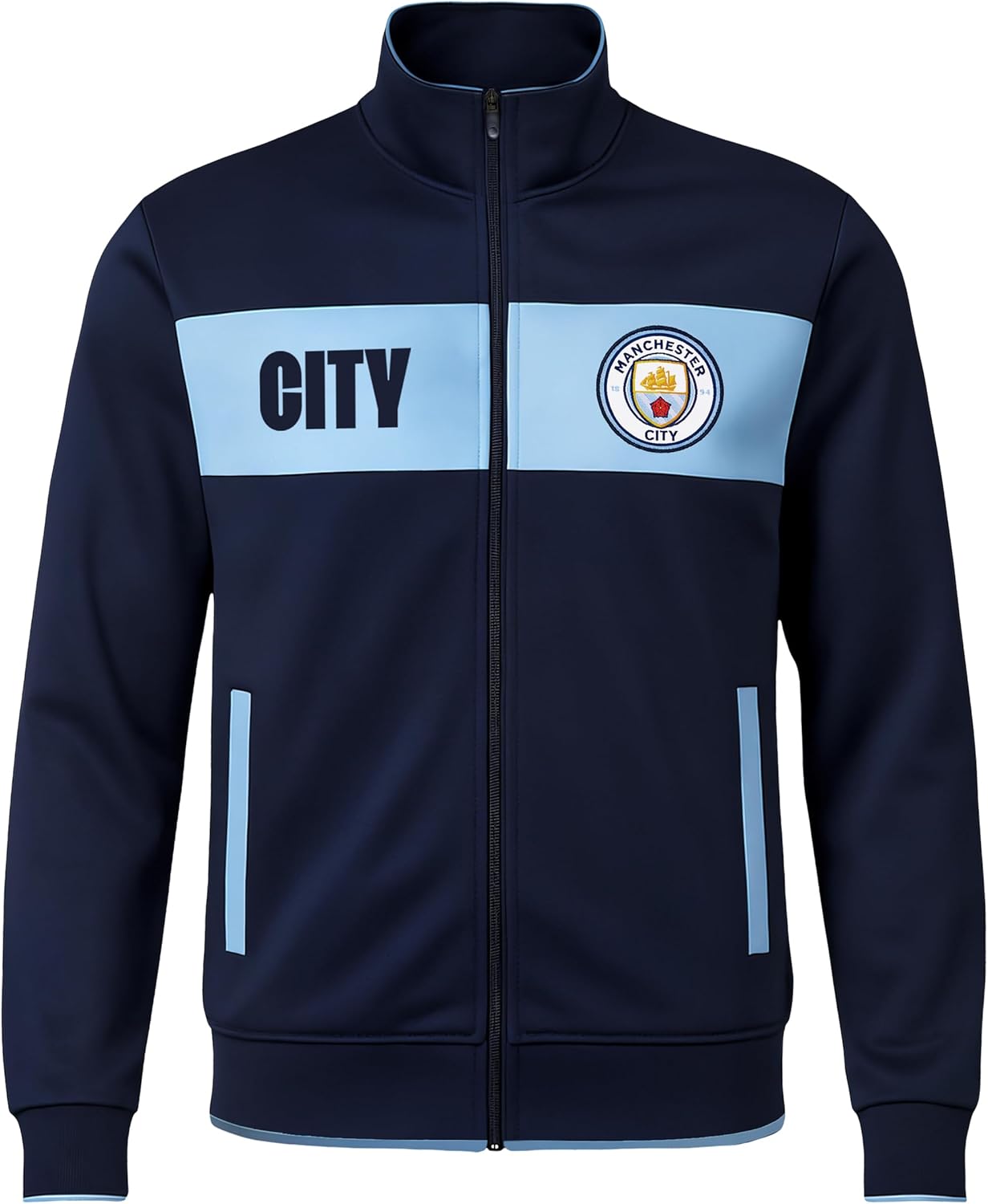Icon Sports Officially Licensed Manchester City FC Soccer Track Jacket - Unisex Adult - Image 3