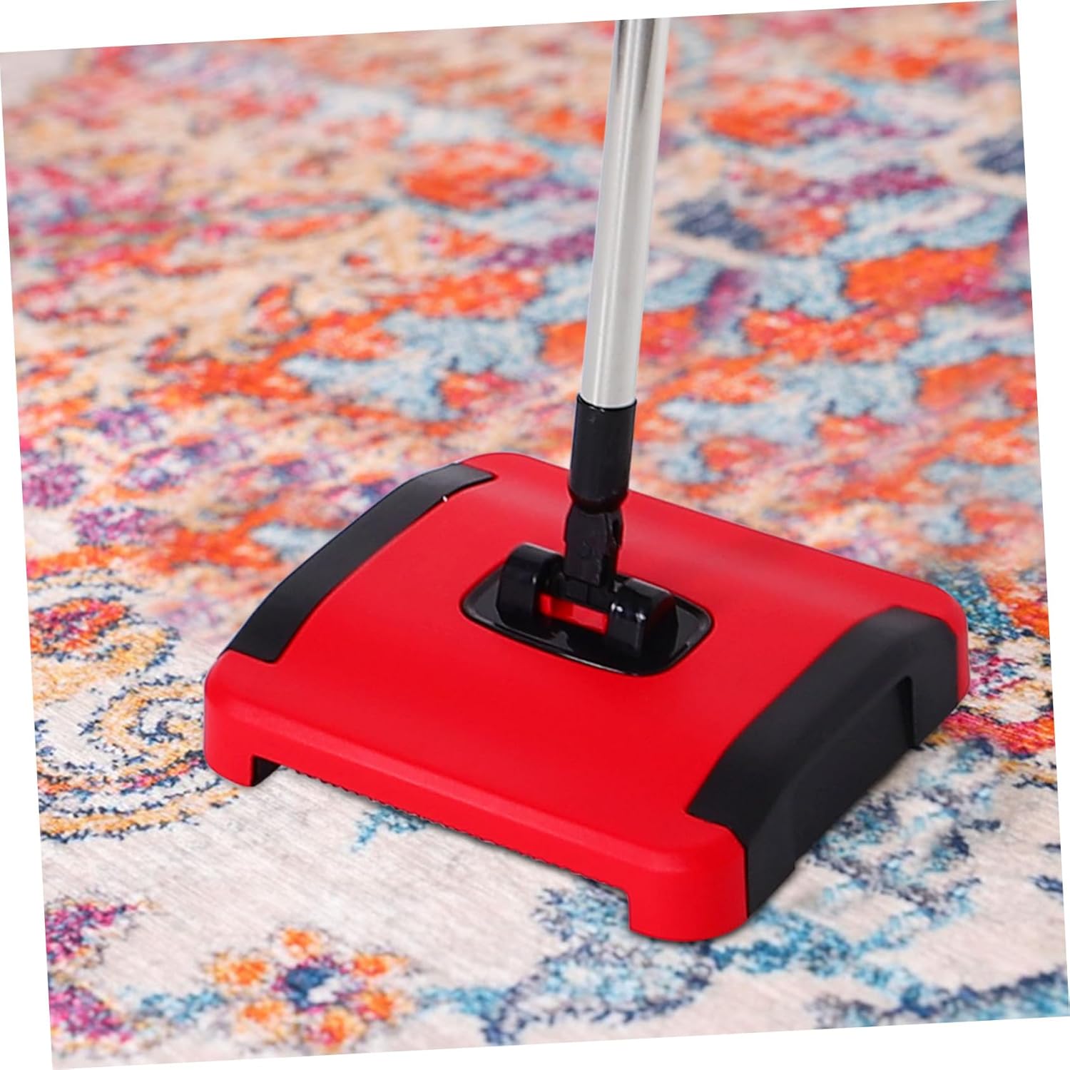 Cabilock Hand Held Vacuum Push Sweeper for Carpets Carpet Floor Sweeper Portable Manual Vacuum Cleaning Machine