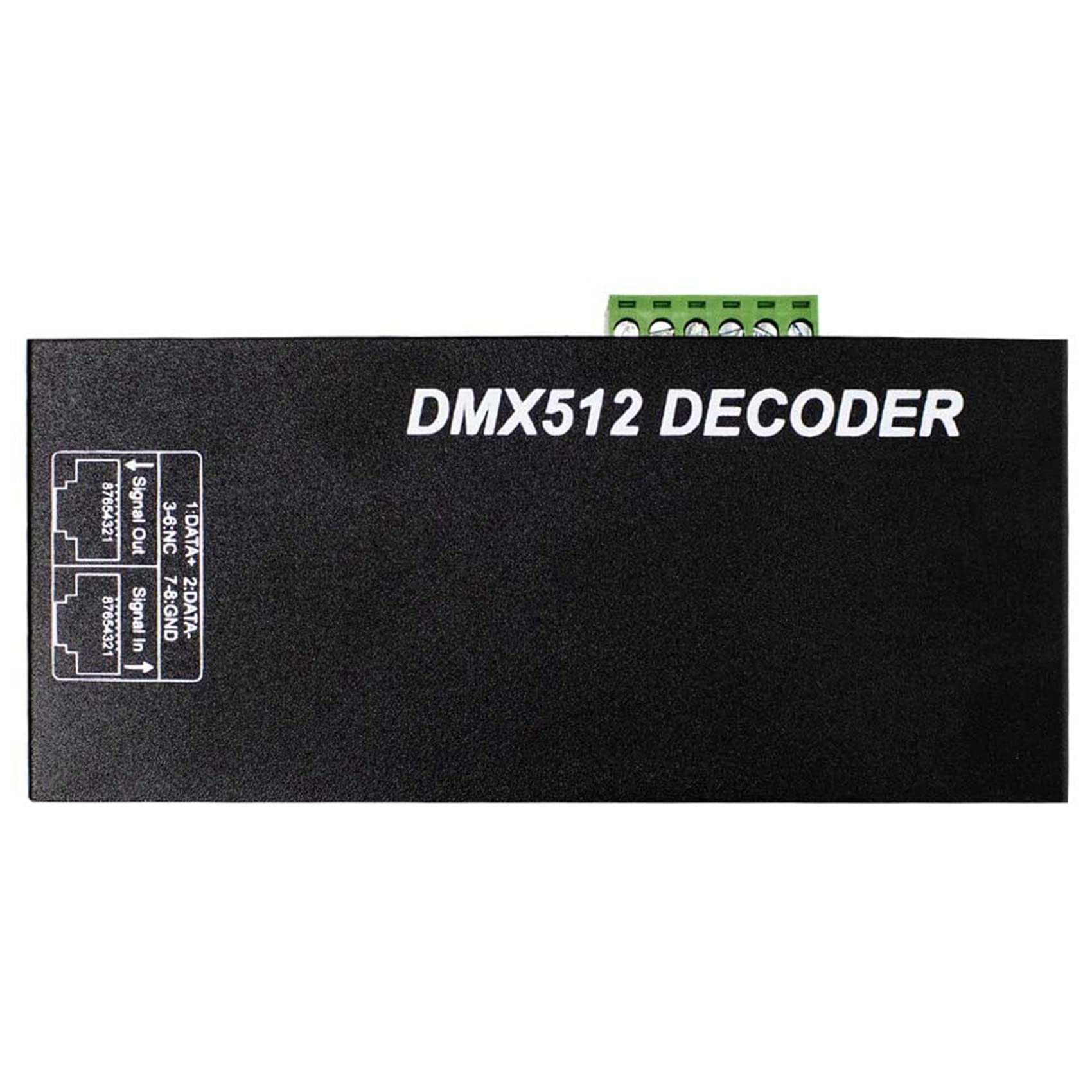 2 x wysokowydajny kontroler LED 512 dekoder ściemniacz sterownik DC 12 V-24 V do taśm LED RGB lub świateł (3 kanały)