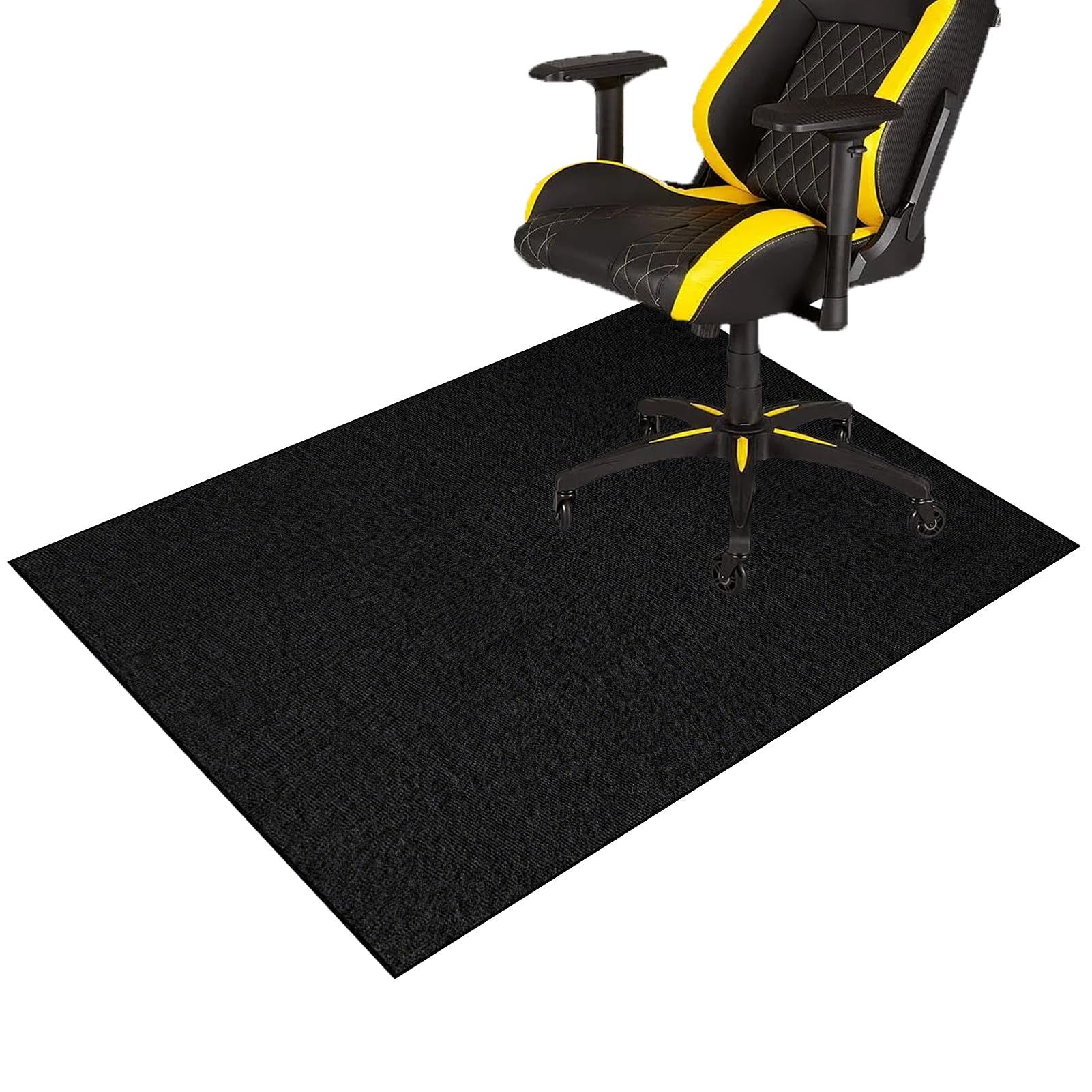 Gaming Chair Mat for Hardwood Floors Non-slip Computer Chair Mat Office Chair Mats for Carpeted Floor Low Pile Desk Chair Mat Gaming Rolling Chair Mat for Carpet Hard Floor Protector Mat 130 x 160 cm